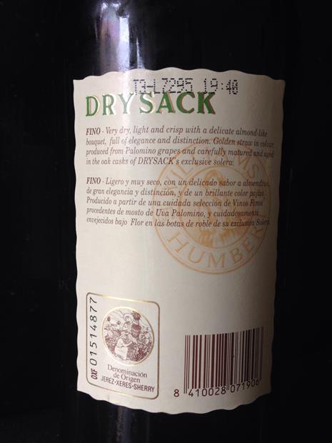 Jerez Dry Sack Fine Williams & Humbert (750ML)
