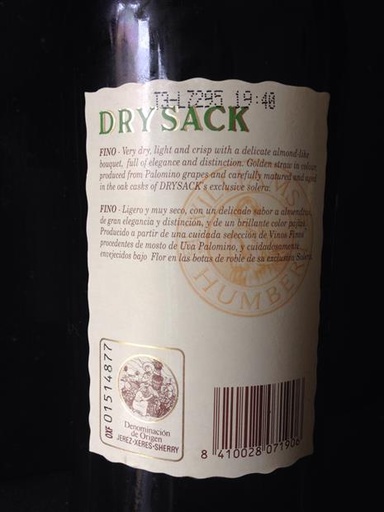 Jerez Dry Sack Fine Williams & Humbert (750ML)